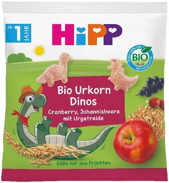 Hipp Bio Urkorn Dinos Cranberry, Johannisbeere (30g)