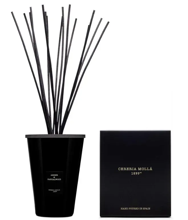 Cereria Mollá Diffuser mit Duftstäbchen Amber & Sandalwood (6x500ml)