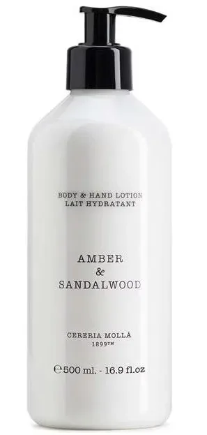 Cereria Mollá Body & Hand Lotion Amber & Sandalwood (500ml)
