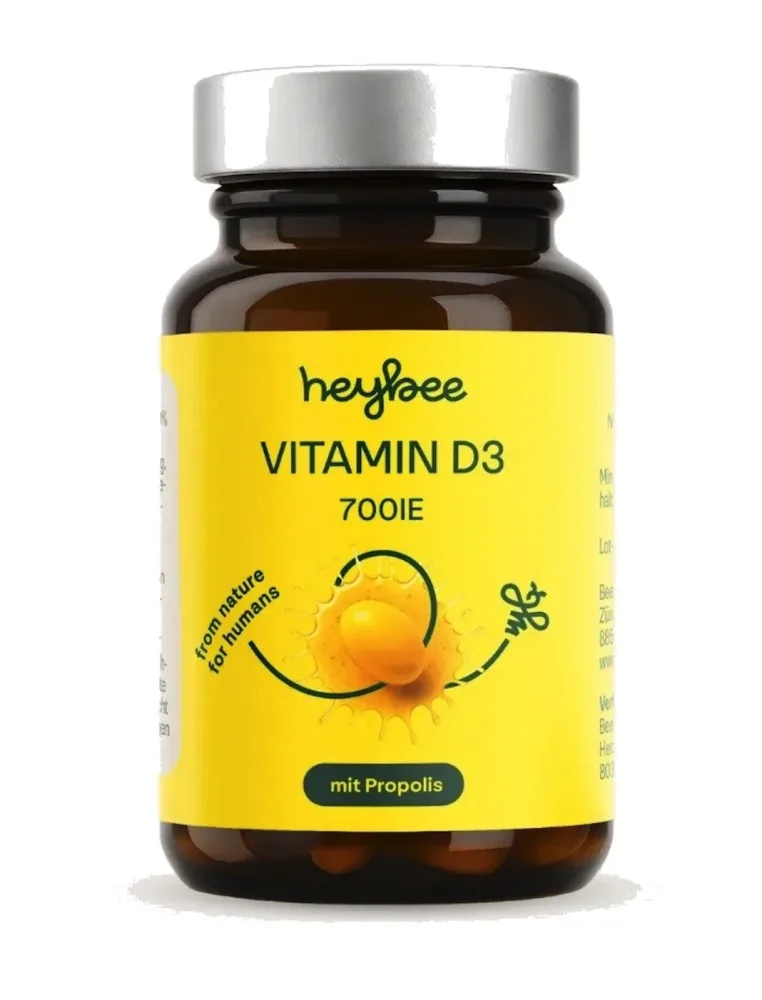 heybee Vitamin D3 700 IE + Propolis Kapseln (60 Stk)