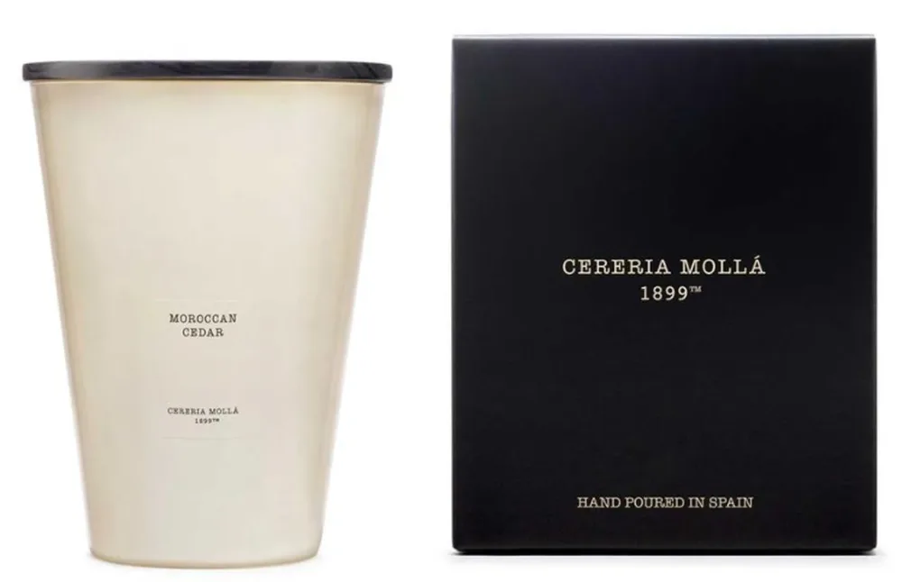 Cereria Mollá Premium Candle XXL Moroccan Cedar 4-Docht-Duftkerze (3.5kg)