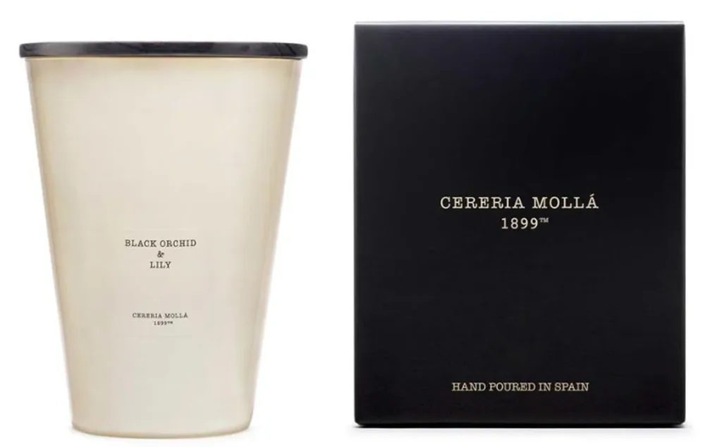 Cereria Mollá Premium Candle XXL Black Orchid & Lily 4-Docht-Duftkerze (3.5kg)