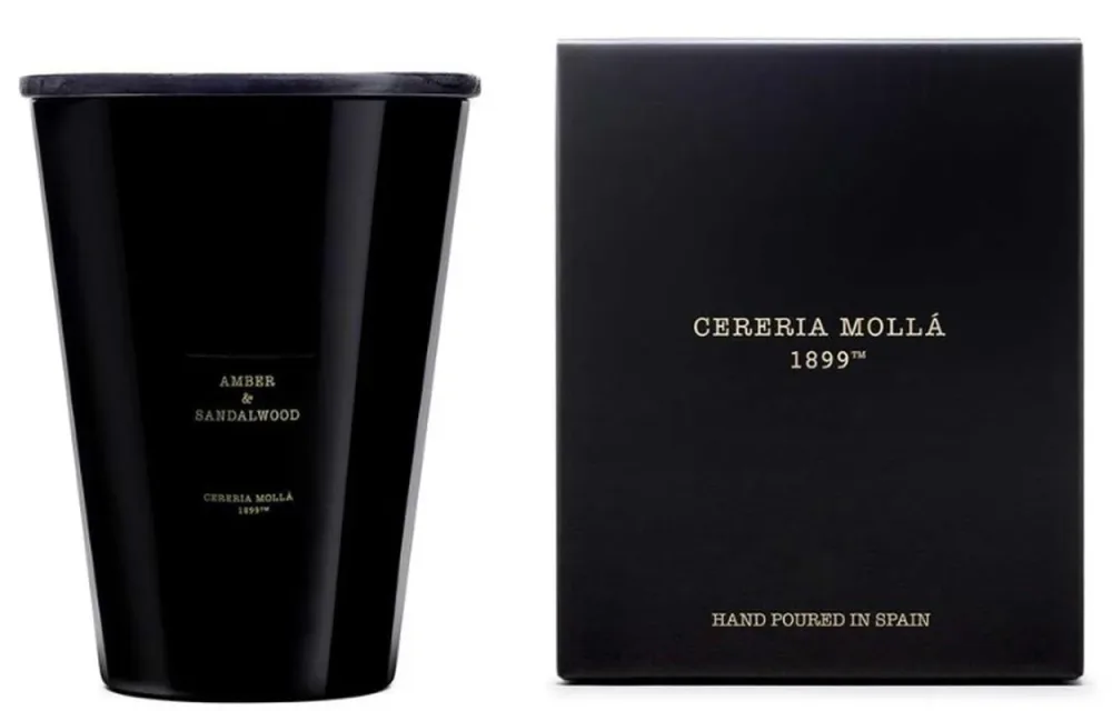 Cereria Mollá Premium Candle XXL Amber & Sandalwood 4-Docht-Duftkerze (3.5kg)