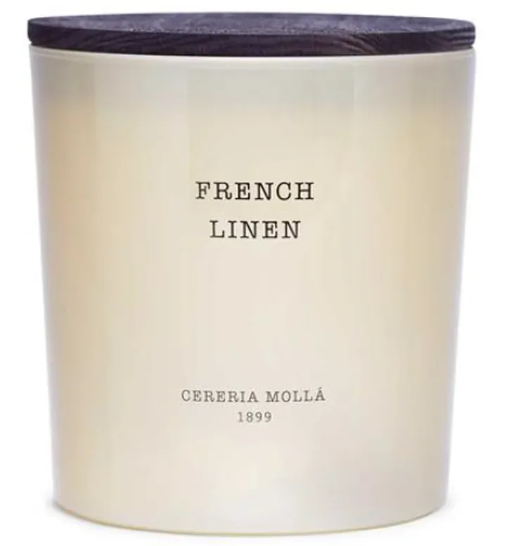 Cereria Mollá Premium Candle XL French Linen 3-Docht-Duftkerze (600g)