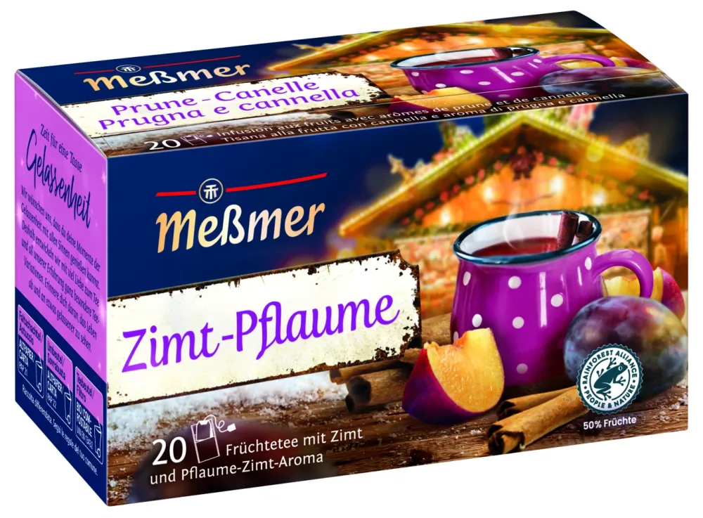 Messmer Früchtetee Zimt-Pflaume (20 Beutel)