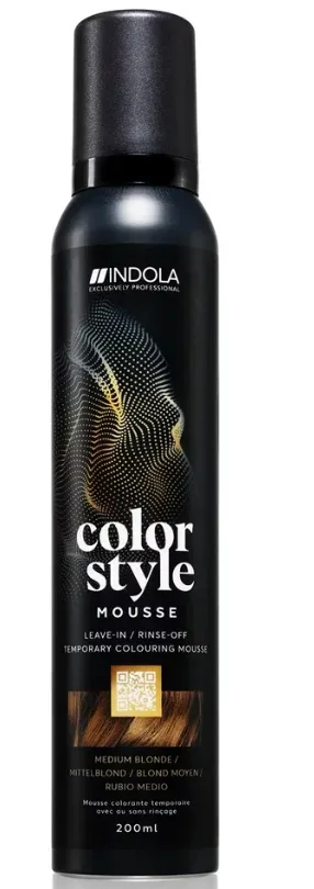 Indola Color Style Mousse Mittelblond 200 ml