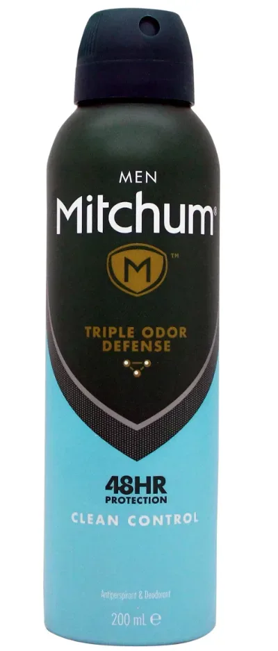 Revlon Mitchum Aerosol Clean Control Male (200ml)