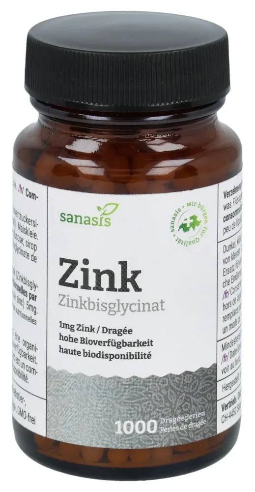 sanasis Zink Dragéeperlen (1000 Stk)