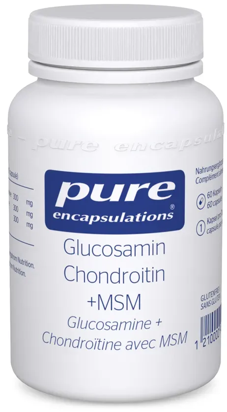 Pure Encapsulations Glucosamin Chondroitin + MSM Kapseln (60 Stk)