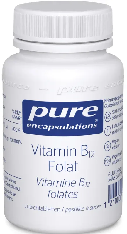 Pure Encapsulations Vitamin B12 Folat Kapseln (90 Stk)