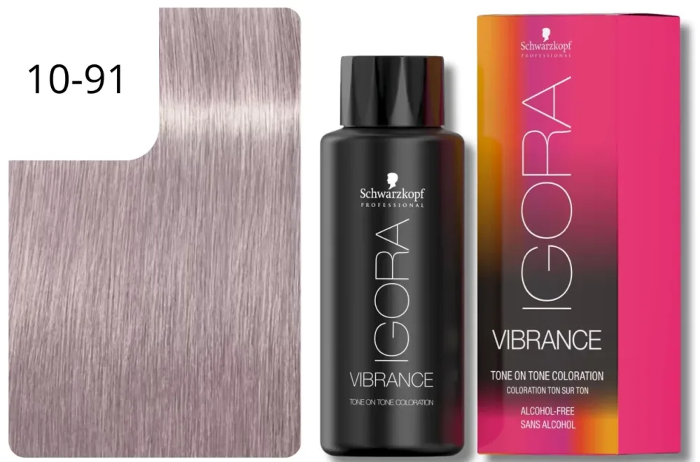 Schwarzkopf IGORA VIBRANCE 10-91 Violett Cendré Weich (60ml)