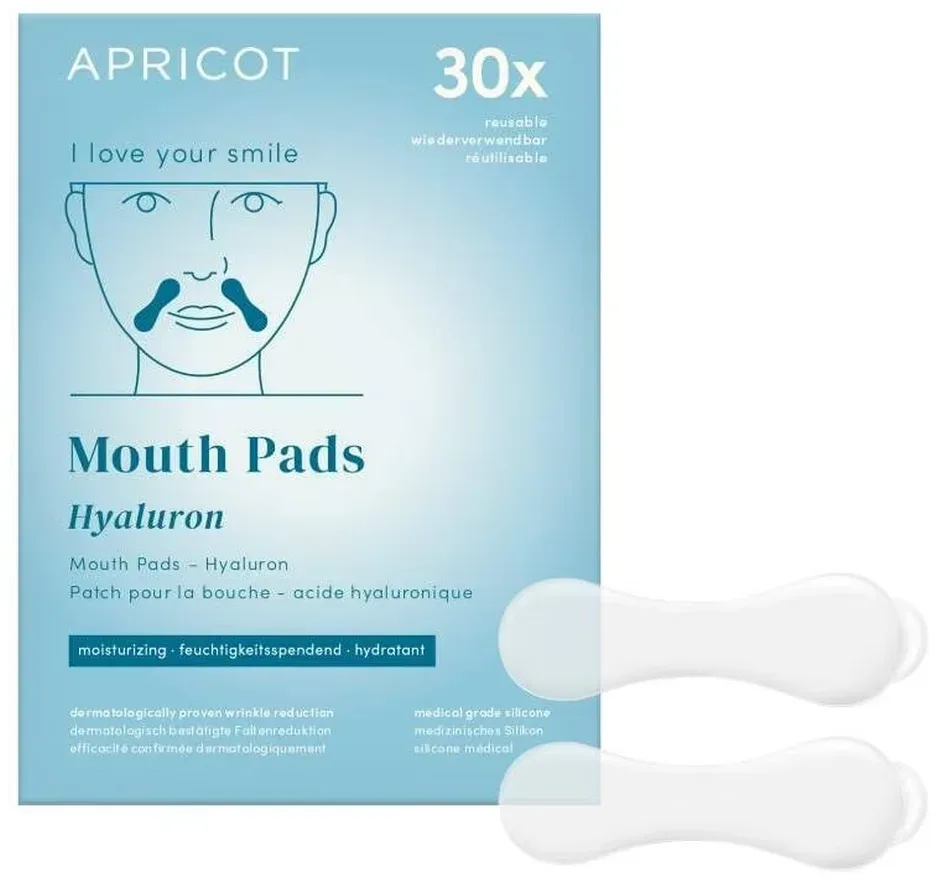APRICOT - Wiederverwendbare Mund Pads mit Hyaluron, 2 Stück