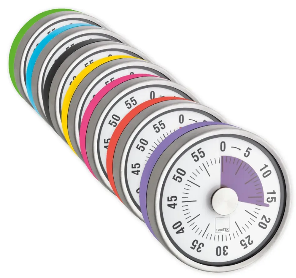 TimeTEX Zeitdauer-Uhr Automatik compact, mit Magnet, Durchmesser 8cm (1 Stk)
