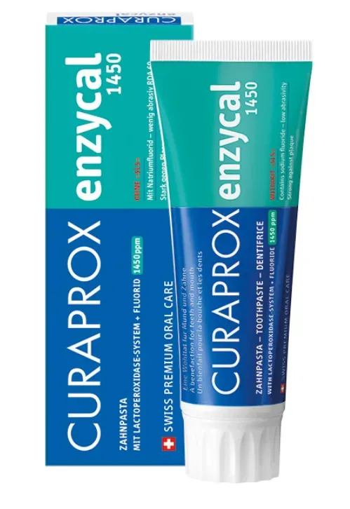 Curaprox Enzycal 1450 Natriumfluorid Zahnpasta (75 ml)