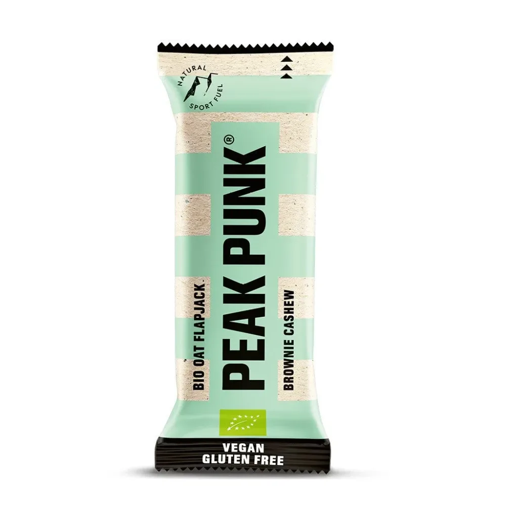 PEAK PUNK Organic Oat Flapjack Brownie Cashew (60g)