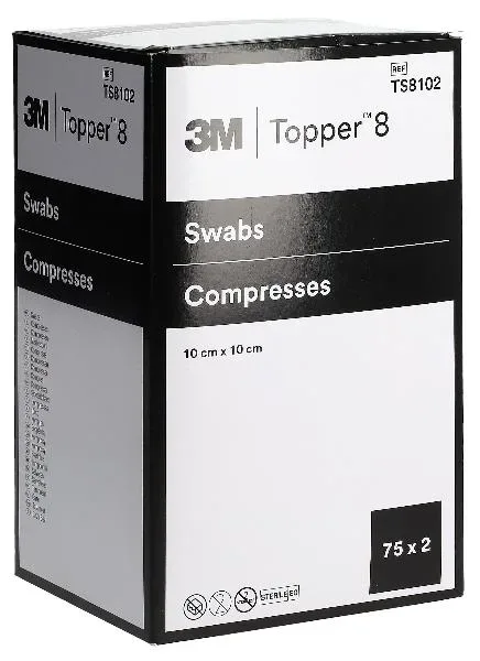 Topper 8 NW Kompressen 10x10cm steril 150 Stk