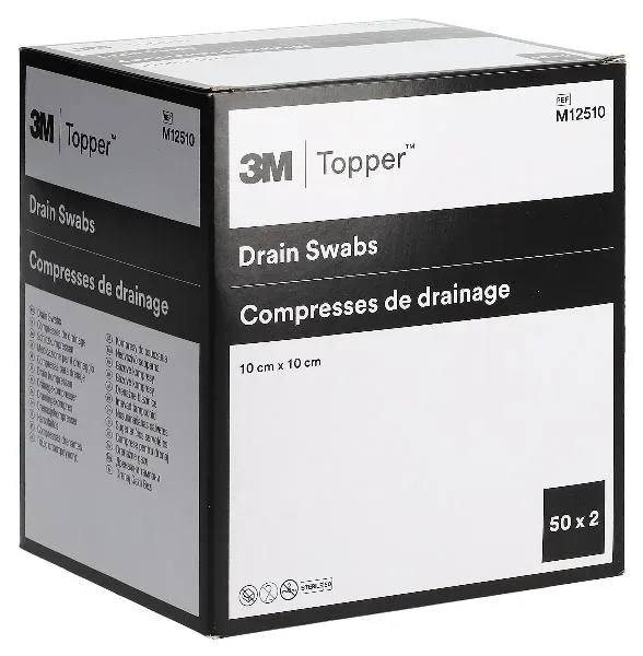 Topper Schlitzkompressen 10x10cm steril 50 Btl 2 Stk