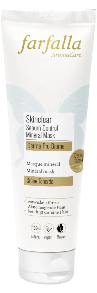 farfalla - SkinclearSebumControlMineralMask,DermaProBiome, 50 ml