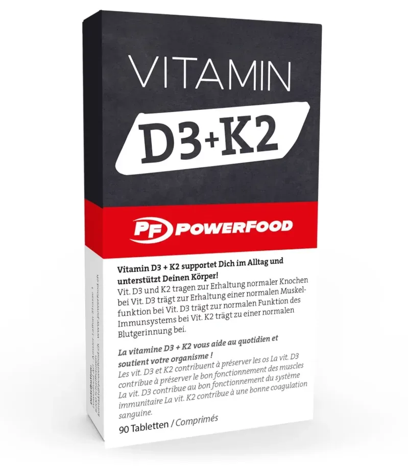 PowerFood Vitamin D3 + K2 Kapseln (90 Stk)