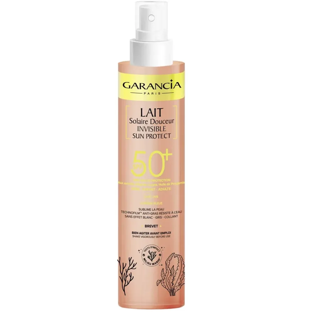 Garancia - Lait Solaire Douceur Invisible SPF50+, Visage et Corps, 150  ml