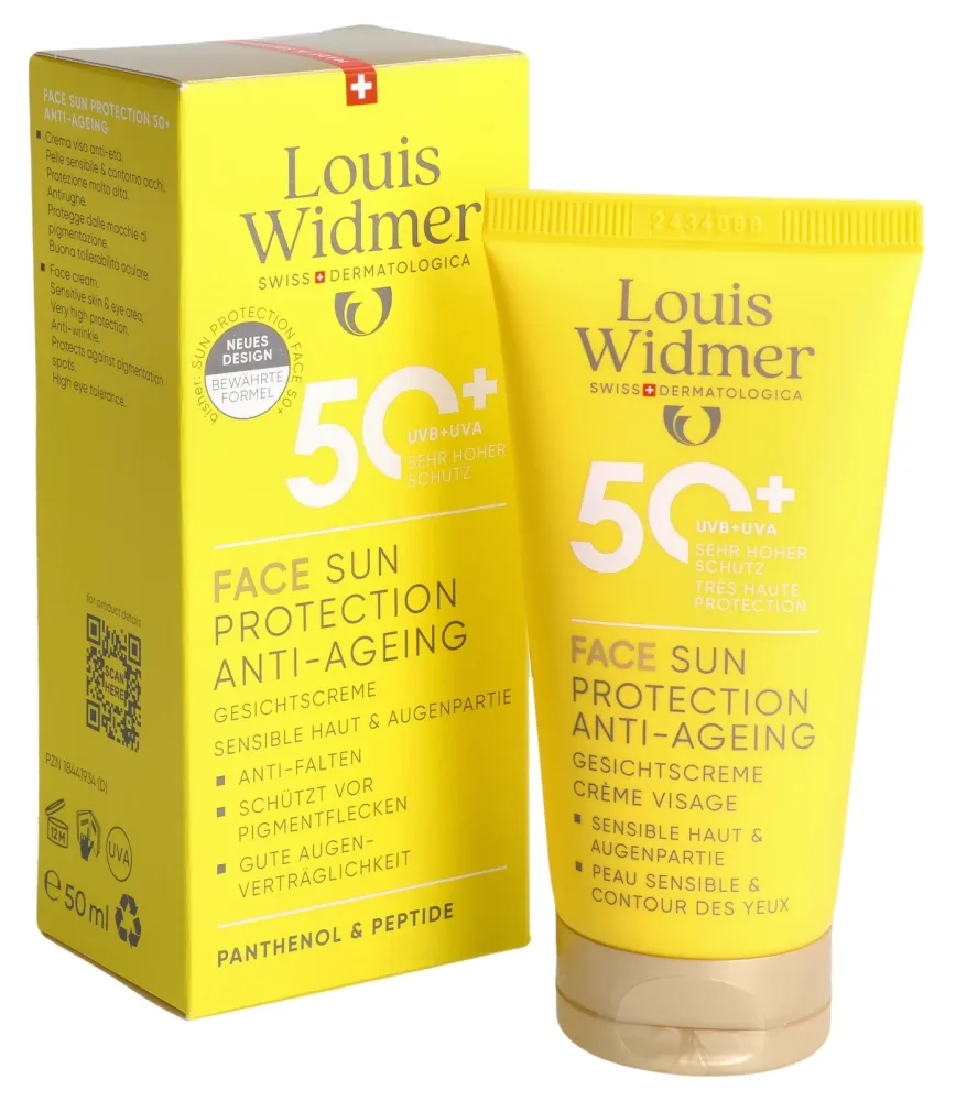 Louis Widmer - Face Sun Protection Anti-Ageing 50+, 50 ml