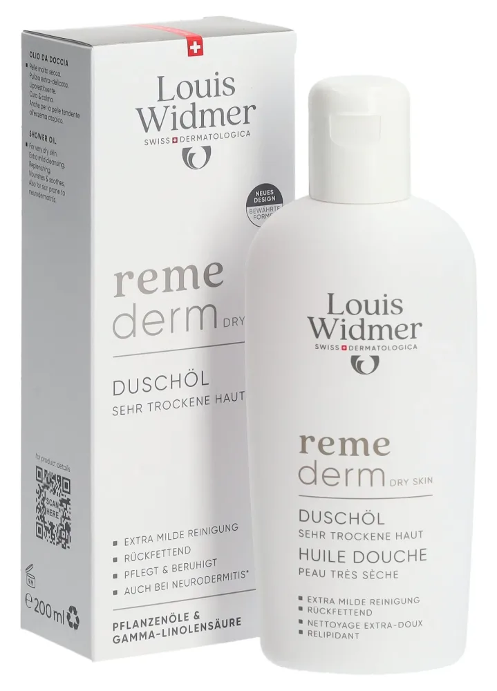 Louis Widmer - remederm Duschöl, 200 ml