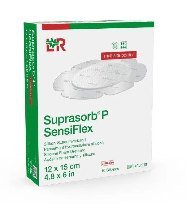 Suprasorb P SensiFlex Multisite border 12 x 15cm (10 Stk)