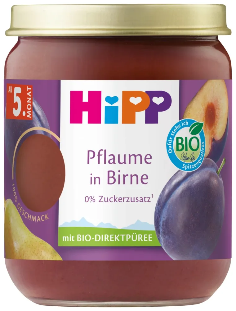 HiPP Pflaume in Birne ab dem 5. Monat
