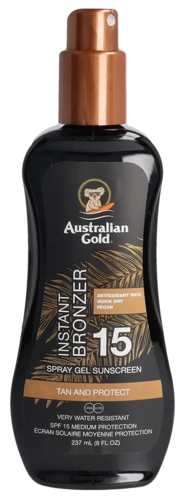 Australian Gold Spray Gel mit Bronzer Spf15 237 ml