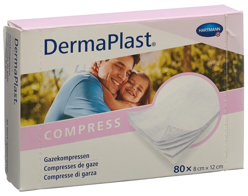 DermaPlast Compress 8x12cm 80 Stk