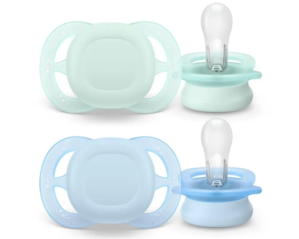 Philips Avent Ultra Start Schnuller 0-6 Monate, Grün/Blau