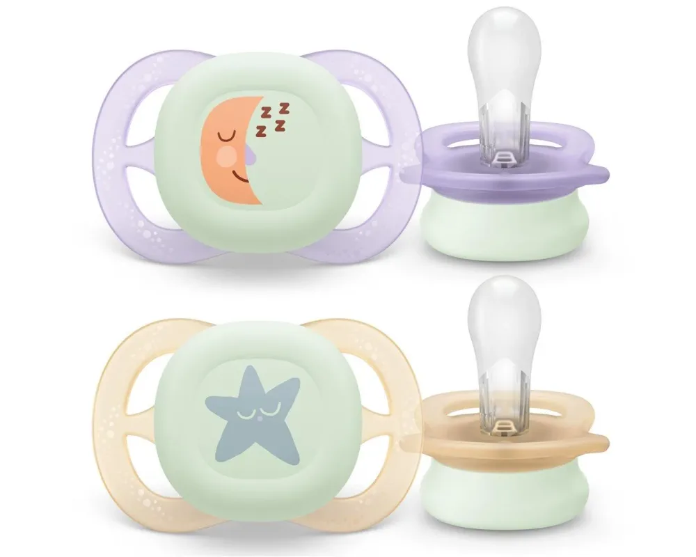 Philips Avent Schnuller ultra start Nighttime Girl 0-2 Monate