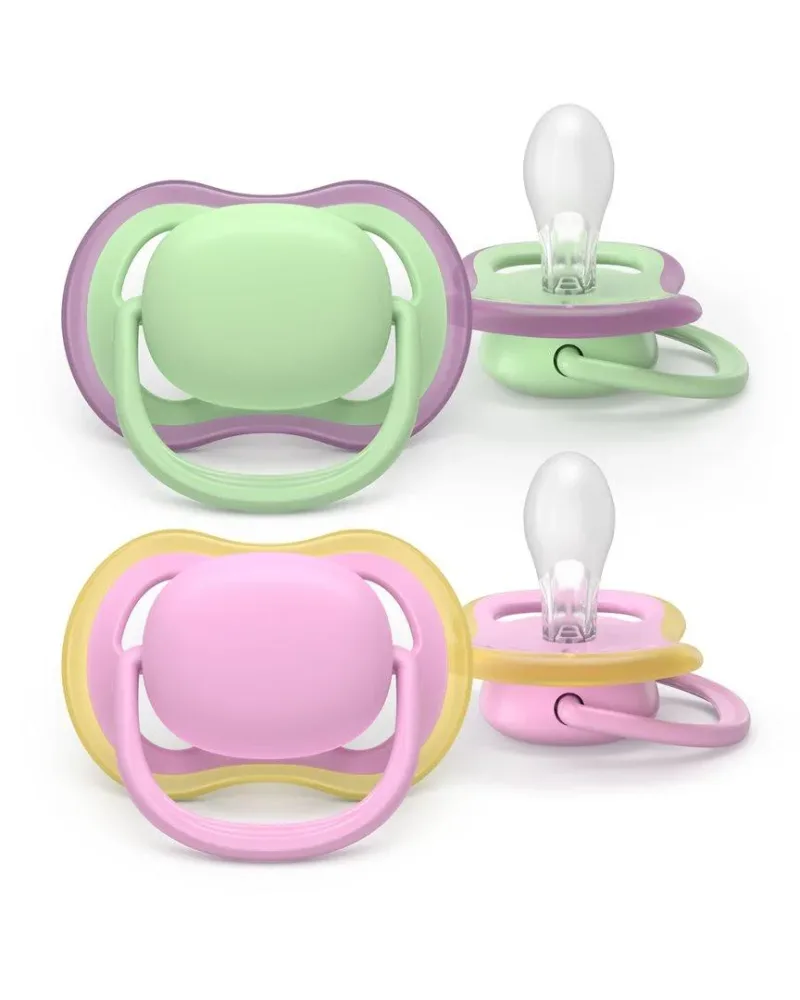 Philips Avent Schnuller ultra air 6-18 Monate Doppelpack, mint/pink