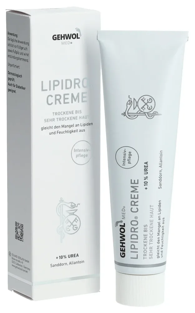 Gehwol med Lipidro Creme mit 10 % Urea 125 ml