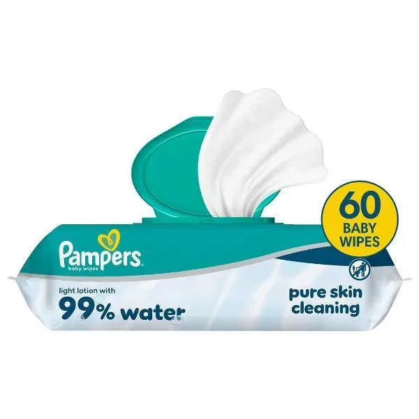 Pampers Feuchte Tücher 99% Water 60 Stk