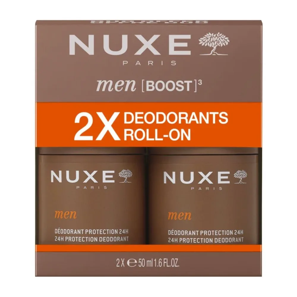 Nuxe Men Boost 3 Duo Deodorant 24H Roll-on 2 Stk