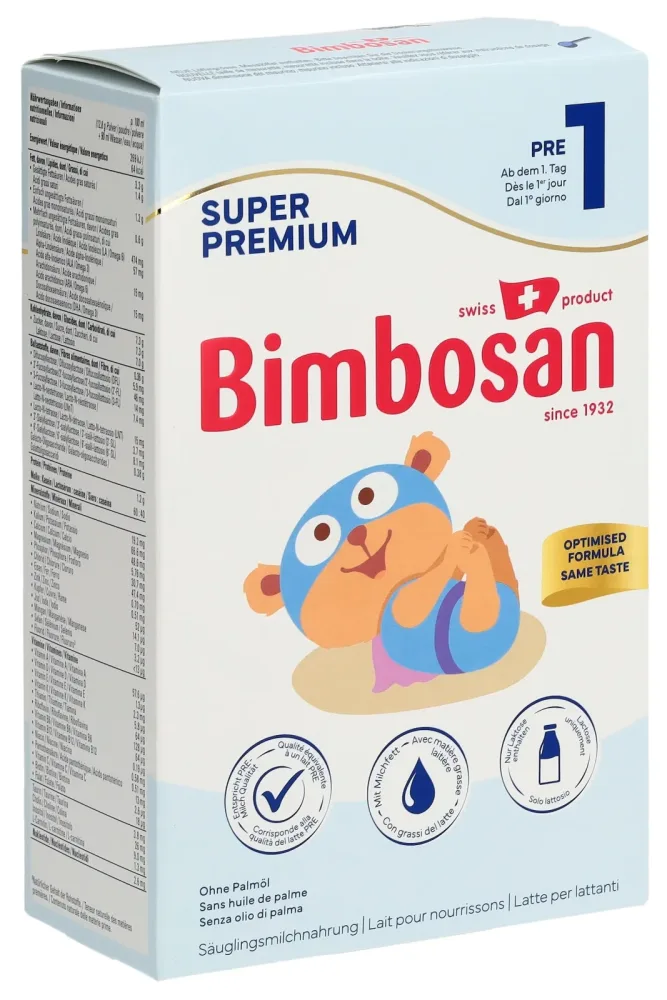 Bimbosan Super Premium Pre-1 Säuglingsmilchnahrung 400 g