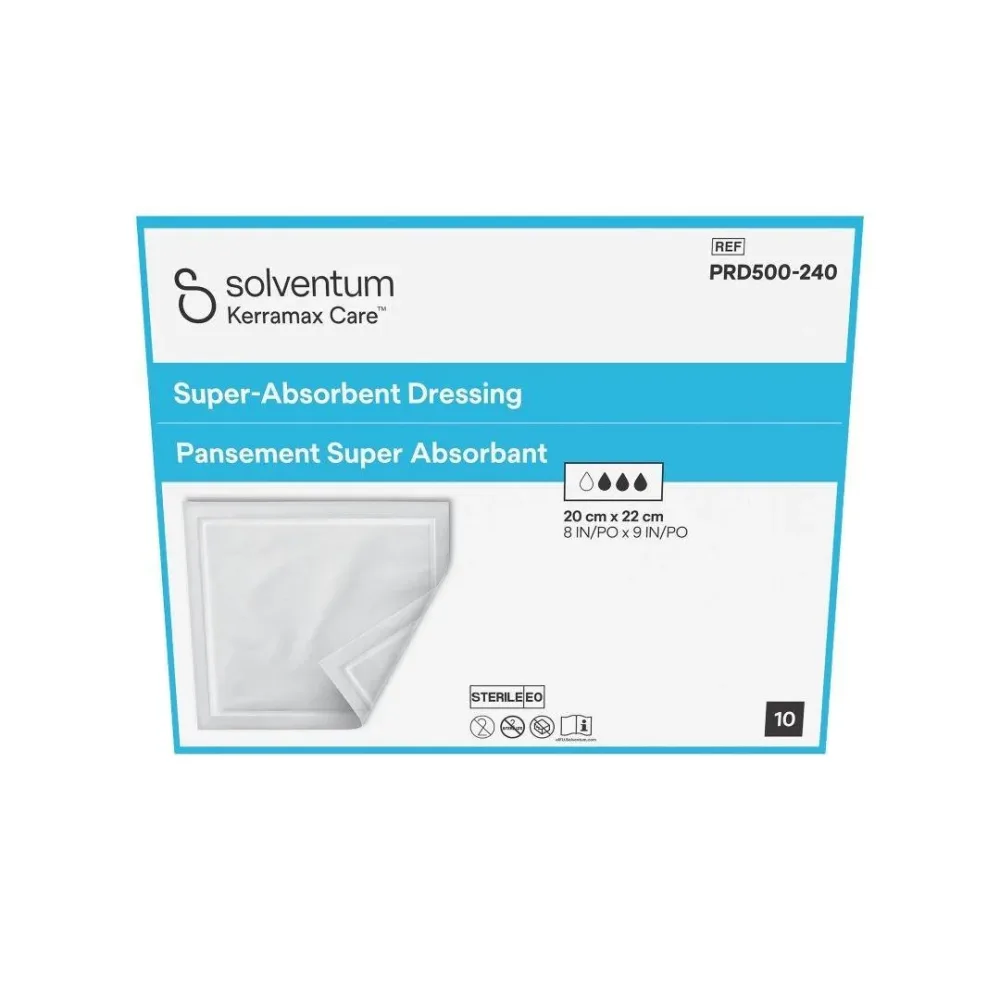 Solventum Kerramax Care Superabsorbierende Wundauflage 20x22cm Box 10 Stk