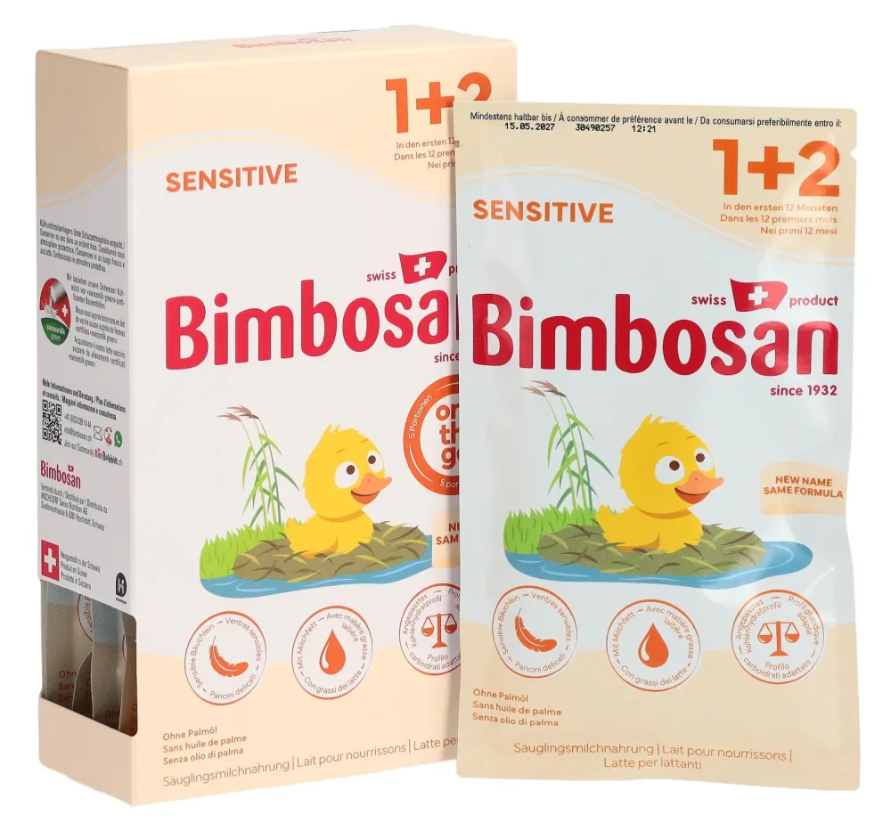 Bimbosan Sensitive 1+2 Säuglingsanfangsnahrung 5 x 25 g