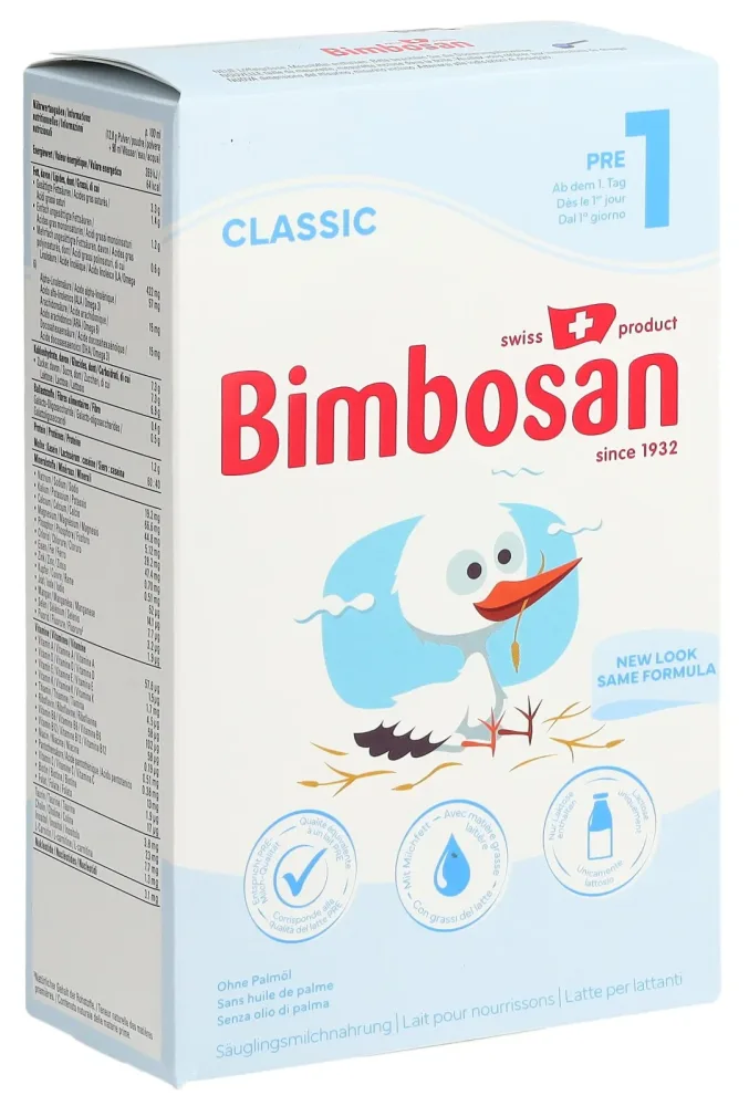 Bimbosan Classic Pre-1 Säuglingsmilchnahrung 400 g