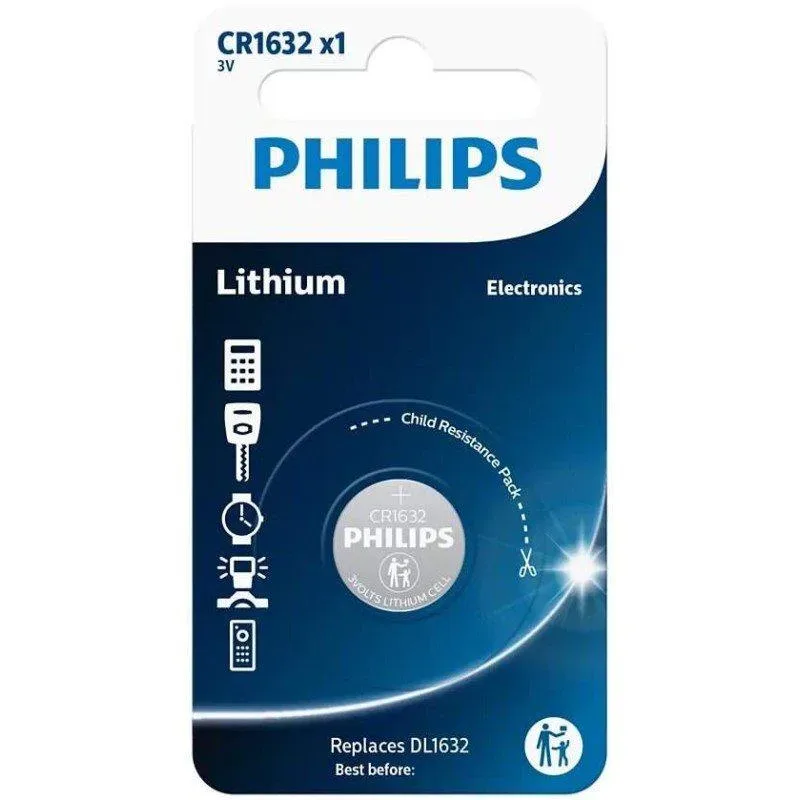 Philips Knopfzelle CR1632 3 V 1 St. Lithium Minicells