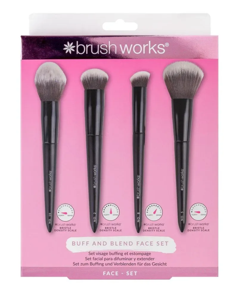 Brushworks Buff and Blend Face Set Box 4 Stk