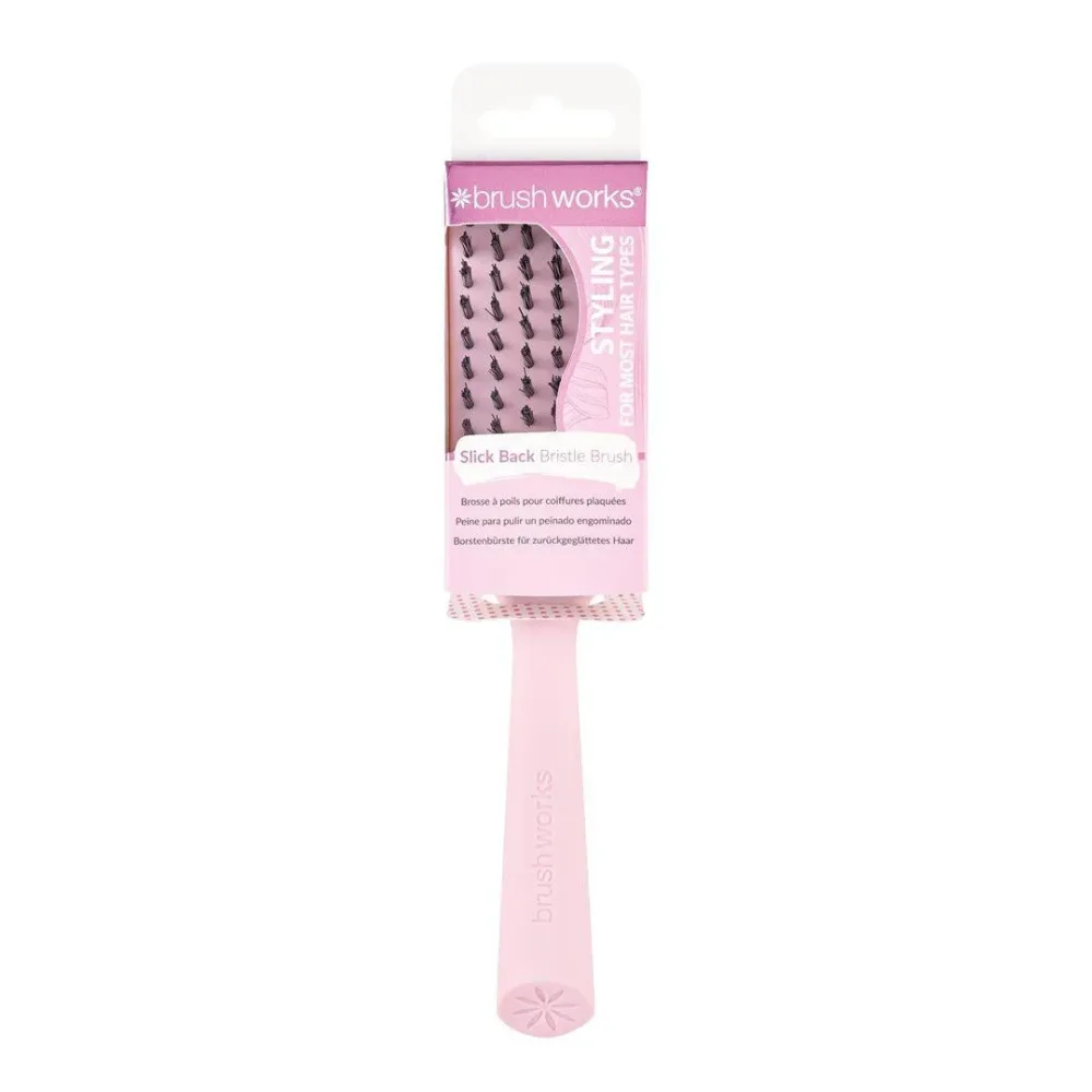 Brushworks Slick Back Bristle Hair Brush Box