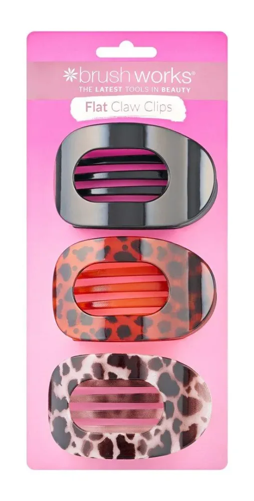 Brushworks Flat Claw Clips Box 3 Stk