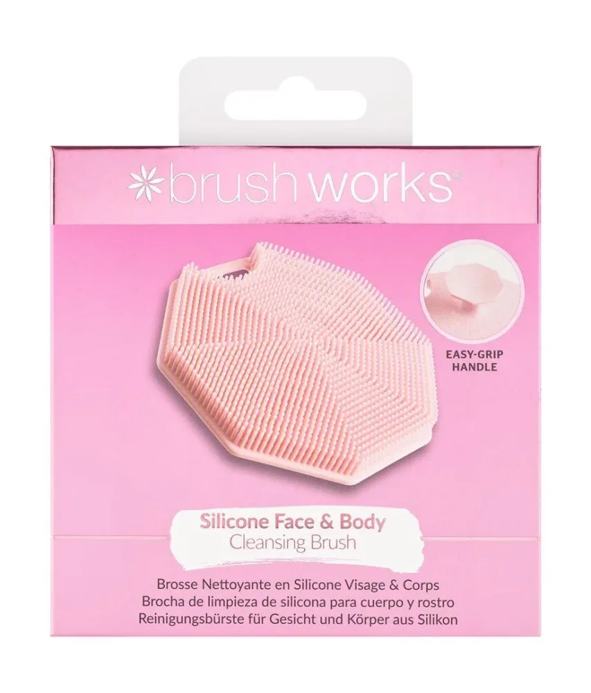 Brushworks Silicone Face & Body Cleansing Brush Box