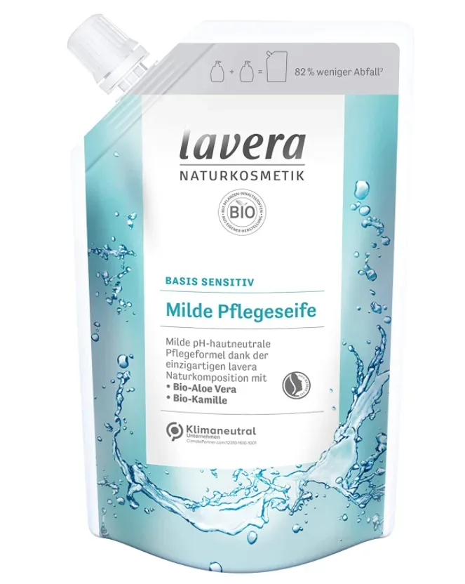 Lavera - Basis sensitiv Milde Pflegeseife Nachfüllbeutel, 500  ml