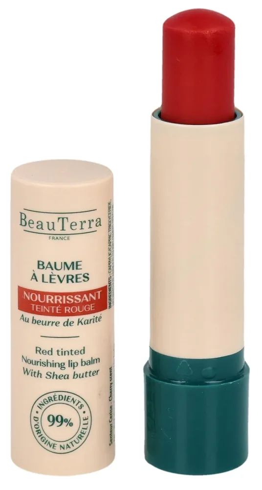 BeauTerra Lippenbalsam pflegend rot getönt Stick 4 g