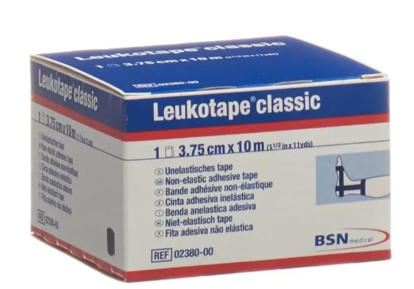 Leukotape classic Pflasterband schwarz, 10mx3.75cm (1 Stk)