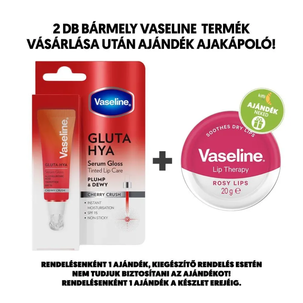 Vaseline - Gluta-Hya Lip Serum, 10 ml, Cherry Crush