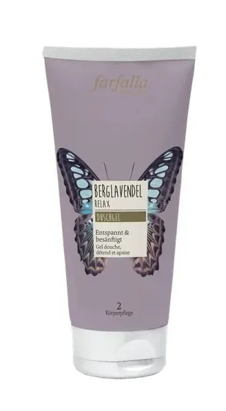 farfalla - Berglavendel Relax Duschgel, 200 ml